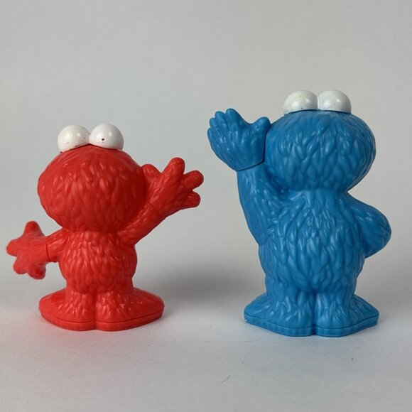 2013 Elmo Cookie Monster Plastic Figures Sesame Street - cake topper toy hasbro - Picture 3 of 13